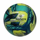 Sphere Blaze Training Football Size 5 - Teal Yellow TPU TPE Foam Hybrid Seam-Sealed