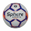 Sphere Phantom Match Football Size 5 - White Blue Orange Korean PU Hybrid Seam-Sealed