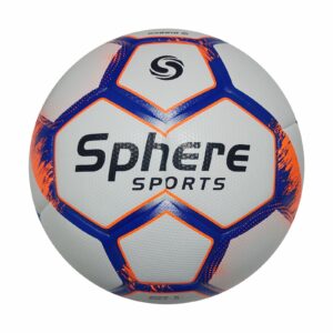 Sphere Phantom Match Football Size 5 - White Blue Orange Korean PU Hybrid Seam-Sealed