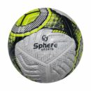 Sphere Vortex Training Football Size 5 - White Yellow Black TPU Hybrid Seam-Sealed