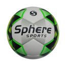 Sphere Elite Pro Football Size 5 - White Green Black Korean Microfibre PU Hand-Stitched Seam-Sealed